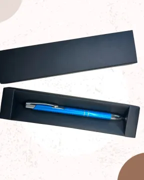 Fémházas toll | Világoskék - Személyre szabható gravírozással