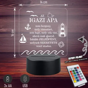 Az igazi APA | 3D LED Lámpa