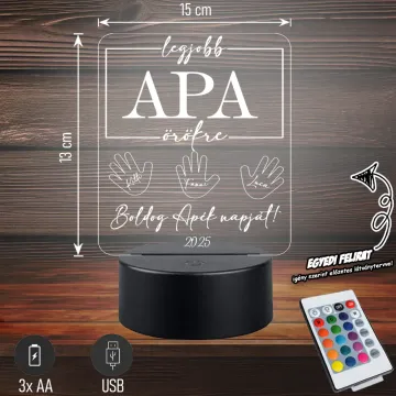 Legjobb APA Örökre | 3D LED Lámpa